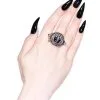 KILLSTAR Solomon's Goetla Ring -Outlet-Horror-Shop killstar solomons goetla ring gothic schmuck gothic modeaccessoires 52187 01