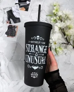 KILLSTAR Strange & Unusual Cold Brew Becher -Outlet-Horror-Shop killstar strange and unusual cold brew to go becher gothic und halloween geschenkartikel und wohnundsdeko 52125 2