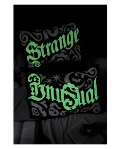 KILLSTAR Strange Kissenbezüge 2 Stück -Outlet-Horror-Shop killstar strange kissenbezuege strange pillowcases gothic homeware halloween homeware 52178 02