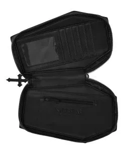KILLSTAR Vampir's Kiss Sarg Geldbörse -Outlet-Horror-Shop killstar vampirs kiss sarg geldboerse killstar vampirs kiss coffin wallet gothic accessoire 51207 04