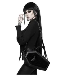 KILLSTAR Vampir's Kiss Sarg Handtasche -Outlet-Horror-Shop killstar vampirs kiss sarg handtasche killstar vampirs kiss handbag gothic handtasche 51230 03