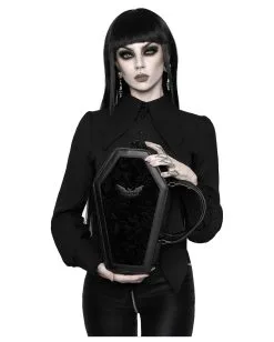 KILLSTAR Vampir's Kiss Sarg Handtasche -Outlet-Horror-Shop killstar vampirs kiss sarg handtasche killstar vampirs kiss handbag gothic handtasche 51230 04