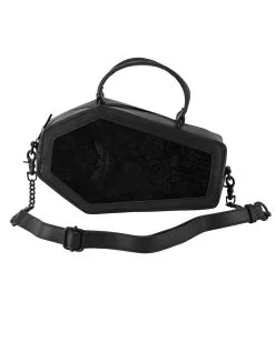 KILLSTAR Vampir's Kiss Sarg Handtasche -Outlet-Horror-Shop killstar vampirs kiss sarg handtasche killstar vampirs kiss handbag gothic handtasche 51230 05