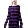 KILLSTAR Wonka Strickpullover -Outlet-Horror-Shop killstar wonka strickpullover halloween und gothic fashion killstar knit sweater gothic onlineshop 52184 4