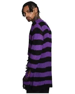 KILLSTAR Wonka Strickpullover -Outlet-Horror-Shop killstar wonka strickpullover halloween und gothic fashion killstar knit sweater gothic onlineshop 52184 7