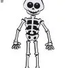 Kinderfreundliche Halloween Skelett Deko -Outlet-Horror-Shop kinderfreundliche halloween skelett deko child fiendly halloween skeleton deco halloween dekoration 51730 01