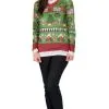 Kitschiges Damen Weihnachts Longsleeve -Outlet-Horror-Shop kitschiges damen weihnachts longsleeve weihnachts shirt 8801951
