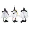 Kleiner Weißer Geist Mit Hexenhut 36 Cm -Outlet-Horror-Shop kleiner weisser geist mit hexenhut little white ghost with witch hat 39603 01