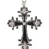 Kostümkette Mit Kreuzanhänger & Strass Steinen -Outlet-Horror-Shop kostuemkette mit kreuzanhaenger strass steinen 38082