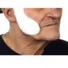 Selbstklebende Räuber Koteletten Weiß -Outlet-Horror-Shop koteletten zum aufkleben weiss nikolaus backenbart selbstklebend self adhesive sideburns white 26087