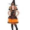 Kürbishexe Kinderkostüm 1 Kürbishexe Kinderkostüm -Outlet-Horror-Shop kuerbishexe kinderkostuem pumpkin witch child costume halloween kinderkostuem 51735 02