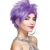Lavender Vivid Cosplay Perücke -Outlet-Horror-Shop lavender vivid cosplay wig violette strubbelfrisur manga peruecke 25189