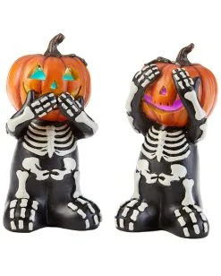 LED Pumpkin Skelett 15cm 1 St.