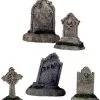 Lemax Spooky Town - Tombstones 5er Set 1 Lemax Spooky Town - Tombstones 5er Set -Outlet-Horror-Shop lemax spooky town spooky tombstones 5er set halloween deko grabsteine spooky town figuren kaufen 53872