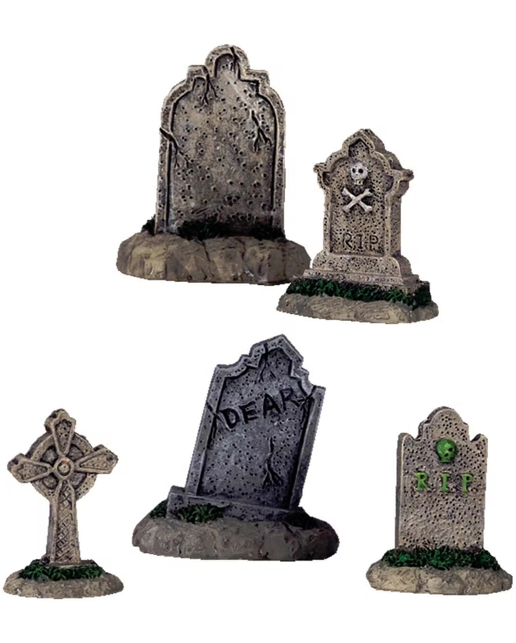 Lemax Spooky Town - Tombstones 5er Set 3 Lemax Spooky Town - Tombstones 5er Set