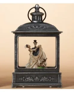Leuchtende Wasserkugel Laterne Skelett Brautpaar 21cm -Outlet-Horror-Shop leuchtende wasserkugel laterne skelett brautpaar 21cm lighted smoky water globe lantern skeleton bridal couple 54270 3
