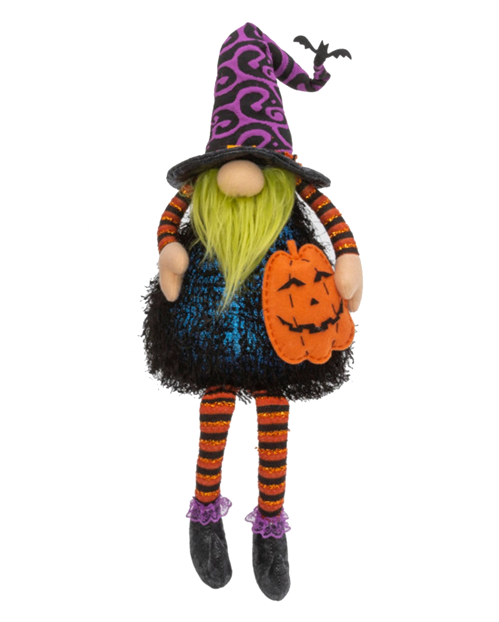 Leuchtender Halloween Gnom Kantenhocker Mit Kürbis 75cm 3 Leuchtender Halloween Gnom Kantenhocker Mit Kürbis 75cm