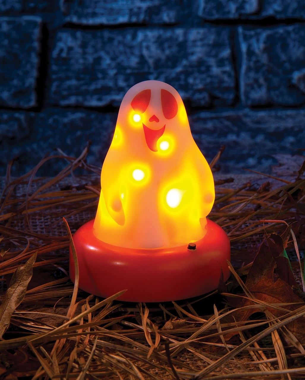 Leuchtendes Grusel Gespenst Orange 4 Leuchtendes Grusel Gespenst Orange – Bild 2