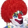 Lockige Clownperücke Rot -Outlet-Horror-Shop lockige clownperuecke rot rote afro peruecke red clown wig faschingsperuecke 29388 1