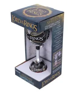 Lord Of The Rings Aragorn Kelch 19,5cm -Outlet-Horror-Shop lord of the rings aragorn kelch herr der ringe aragorn kelch lord of the rings aragorn goblet 52562 07