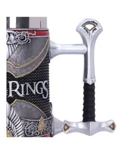Lord Of The Rings Aragorn Krug 15,5cm -Outlet-Horror-Shop lord of the rings aragorn krug herr der ringe merchandise und geschenke fan und gaming merchandise 53613 6