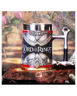 Lord Of The Rings Aragorn Krug 15,5cm -Outlet-Horror-Shop lord of the rings aragorn krug herr der ringe merchandise und geschenke fan und gaming merchandise 53613 7