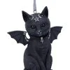 Malpuss Hexenkatze Weihnachtskugel 9cm -Outlet-Horror-Shop malpuss hexenkatze weihnachtskugel malpuss hanging ornament gothic weihnachtsschmuck 51107 01