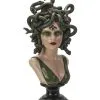 Medusa Büste Mit LED Augen 38cm -Outlet-Horror-Shop medusa bueste mit led augen medusa bust with led eyes medusa statue halloween homeware 54734 01