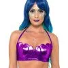Meerjungfrau Muschel Bikini Oberteil Lila -Outlet-Horror-Shop meerjungfrau muschel bikini oberteil lila meerjungfrau kostuemzubehoer mermaid shell bra bikini top 35805