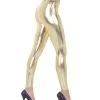 Metallic Leggings Gold -Outlet-Horror-Shop metallic leggins gold kostuemhose fuer halloween faschingshose karnevalhose kostuemleggings gold metallic leggins 26633