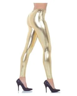 Metallic Leggings Gold