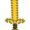 Minecraft Pixelschwert Gold -Outlet-Horror-Shop minecraft pixelschwert gold minecraft gold sword original minecraft spielzeugwaffe 52667