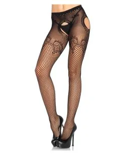 Netzstrumpfhose Ornamente