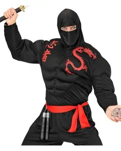 Ninja Spielzeugwaffe Nunchaku -Outlet-Horror-Shop ninja spielzeug nunchaku ninja nunchaku toy weapon ninja kostuemzubehoer 53222 02