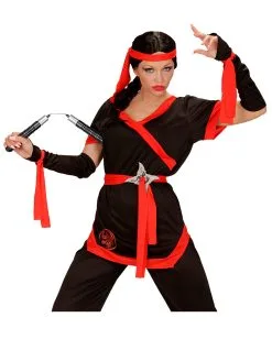 Ninja Spielzeugwaffe Nunchaku -Outlet-Horror-Shop ninja spielzeug nunchaku ninja nunchaku toy weapon ninja kostuemzubehoer 53222 03