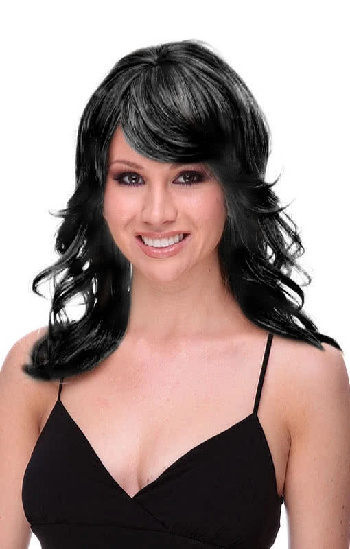Ohara Langhaar Perücke Schwarz 3 Ohara Langhaar Perücke Schwarz