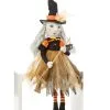 Orange Halloween Hexe Kantenhocker Figur 50cm 2 Orange Halloween Hexe Kantenhocker Figur 50cm -Outlet-Horror-Shop orange halloween hexe kantenhocker figur orange halloween witch sitting figure klassische hexen deko 53803