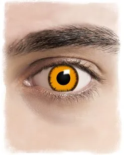 Orange Werewolf Kontaktlinsen -Outlet-Horror-Shop orange werwolf halloween sfx kontaktlinsen halloween contact lenses mann