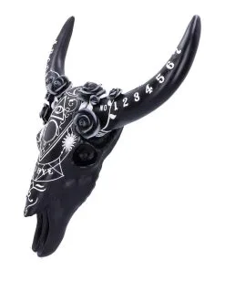 Ouija Brett Tierschädel Mit Hörnern -Outlet-Horror-Shop ouija brett tierschaedel hexenbrett tierschaedel spirit board animal skull with horns 51019 02