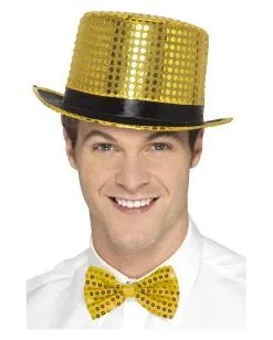 Pailletten Zylinder Golden