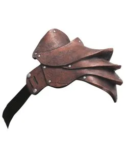 Gladiator Schulterpanzer Braun -Outlet-Horror-Shop pauldron copper schulterpanzer fuer fasching und halloween party back 26344 02