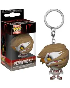 Pennywise Mit Perücke Schlüsselanhänger Pocket POP -Outlet-Horror-Shop pennywise mit peruecke schluesselanhaenger pocket pop geschenkartikel schluesselanhaenger fuer es fans 36022 2 1