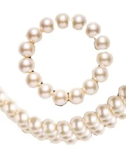 Perlen Schmuckset -Outlet-Horror-Shop perlencollier mit perlenarmband perlen als kostuemschmuck barockschmuck 22945 03