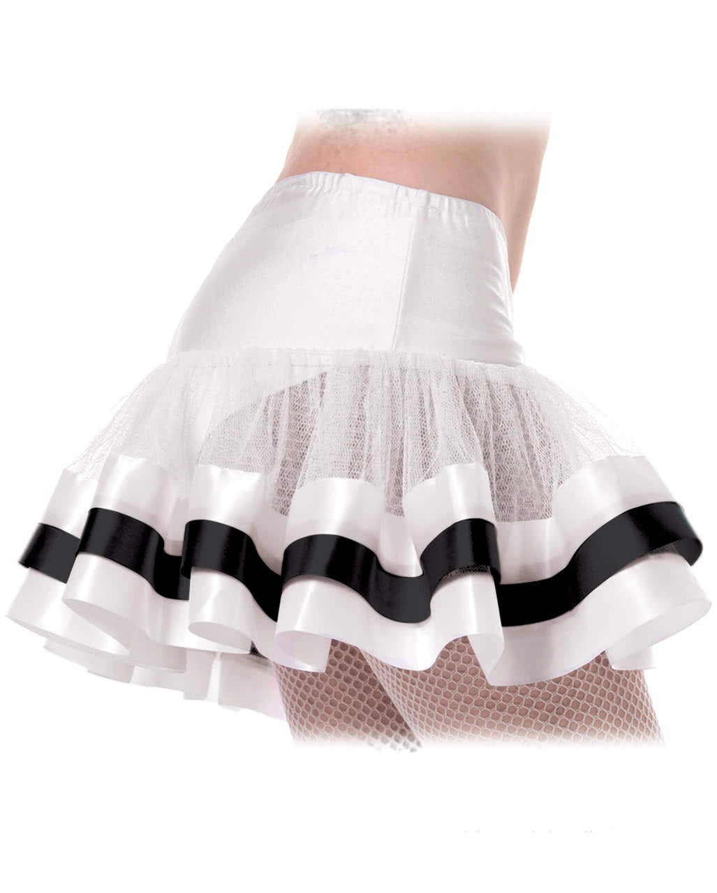 Petticoat Weiß-schwarz 3 Petticoat Weiß-schwarz