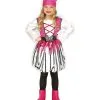 Pinke Piratin Kinderkostüm -Outlet-Horror-Shop pinke piratin kinderkostuem seeraeuber lady kostuem fuer maedchen 25447