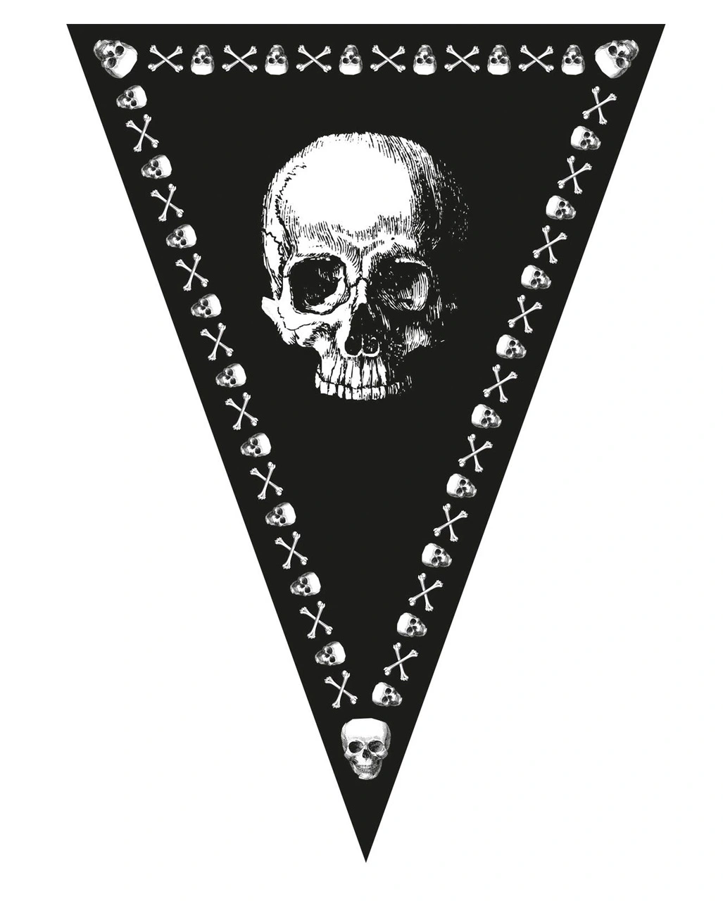 Piratenfahnen Girlande 3 Piratenfahnen Girlande