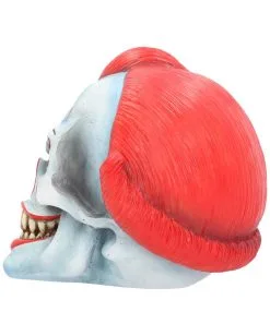 Play Time Horror Clown Schädel 18cm -Outlet-Horror-Shop play time horror clown schaedel play time killer clown schaedel horror clown dekoration 52786 03