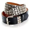 Punk Nietengürtel Schwarz -Outlet-Horror-Shop punk nietenguertel schwarz punkguertel pyramidennieten guertel punk belt 31502
