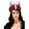 Raben Königin Kopfschmuck -Outlet-Horror-Shop raben koenigin kopfschmuck halloween kostuem zubehoer raven mistress headpiece 31126