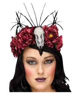 Raben Königin Kopfschmuck 5 Raben Königin Kopfschmuck -Outlet-Horror-Shop raben koenigin kopfschmuck halloween kostuem zubehoer raven mistress headpiece 31126 2